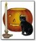 Halloween cat and candlestick 192